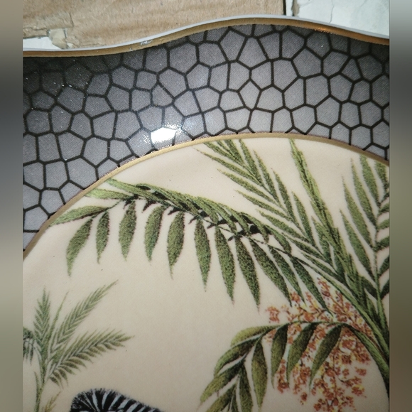 Email de Limoges 1855 I. Godinger Plate Zebra - Picture 3 of 9